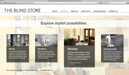 Product page of The Blind Store website
